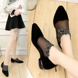 for Women 2021 Retro Rhinestone Sandals Women Elegant Flower Square Heel Sandals Mesh Light Sandals Summer Women's