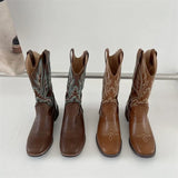Breakj Travel Wearing Western Cowboy Boots Xinjiang Tibet Is Suitable For Taking Pictures Of Small Red Knight