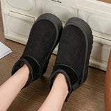 Breakj Boots Women Thicken 2025 Winter New Thick Bottom Anti-Slip Warm Cotton Boots Skins One Short