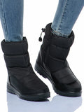 Boots Women Plush Warm Ankle Boots Women WaterProof Snow Female Shoes Zipper Casual Flats Botas De