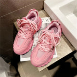 Chunky Sneakers Women 2021 Trendy Designer Women's Dad Shoes Pink Sport Casual Shoes Fashion Women's