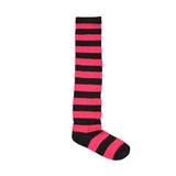 High Striped Cotton Socks Cute Stripe Printed Sock Women Over Knee Long ThighPlus Size Overknee Socks