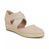 Women Sandals Summer Fashion Solid Color Espadrilles Casual Cross Belt Casual Wedge Sandal Fashion Outdoor Beach Ladies