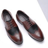 Breakj British Bullock Men's Plus Size Men's Shoes Fashion Trend Round-Headed Men's Single