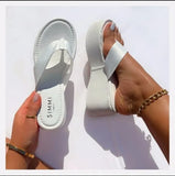NEW Casual Black Women Slippers Summer Beach Flat Woman Outside Slides Sole Platform Slipper Flip Flops Flats