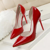 Pumps Concise High Heels Fashion Solid Women Shoes Bridal Wedding Shoes Ladies Pumps Shoes Red