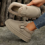 Breakj Snow Boots Women 2025 Winter New Retro Birken Cotton Boots Plus Thick Thick Cotton