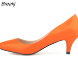 Classic Sexy Pointed Toes 5cm Low Med Kitten High Heels Women Pumps Shoes Spring Brand Design Dress Wedding