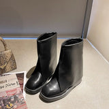 Modern Boots 2021 Peculiar Personality Motorcycle Boots Ladies Fashion Street Slip-on Ankle Boots Women