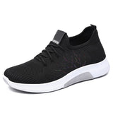 Sneakers Mesh Autumn Breathable Sneakers Women Casual Shoes Lace Up Spring Female Flats Knitting Ladies Vulcanized