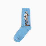 Cotton Socks Funny Oil Painting Fashion Happy Socks Night Winter Male Female Colorful Print Van Gogh Art Sock one