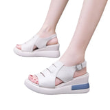 Breakj Heel Sandal Women's 2023 New Summer Fish Mouth Women's Shoes Large Size Platform Beach