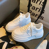 Breakj And Autumn Women's Shoes 2025 Spring New Official Casual Shoes Shoes Women Thick Background Small White Shoes