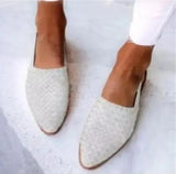 Women's Sneakers Summer 2023 Shoes Woman-shoes New Roses Large Casual Basic Flat Scandals Fretwork Buckle Strap Rubber Pointed