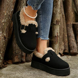 Breakj Snow Boots Women 2025 Winter New Retro Birken Cotton Boots Plus Thick Thick Cotton
