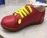 Genuine Leather shoes For Girls Boys Soft Bottom Anti-slip kids Shoes Casual Round Toe Lace Up