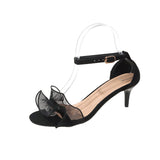 Breakj Head Half Drag Woman With Rough Heel Square Head Metal Buckle Slippers 2025 Summer New Korean Version Of Semi-Storage Sandals Women's