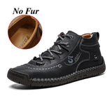 Men's Fashion Casual Shoes Flat Martin Boots Leather Shoes Outdoor Shoes Plus Size