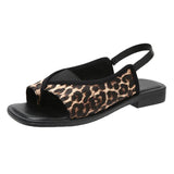 Breakj Sandals Women 2025 Summer New Large-Size Sandwich Toes Behind The Empty Fashion Thick Heel Low-Heeled Sandals