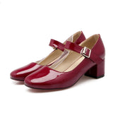 2021 Autumn Mary Jane Women's Pumps Shoes Loafers Leather Vintage Japanese Style Girls Student College Costume Casual