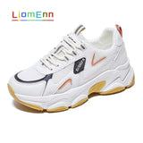Fashion Chunky Women's Platform Sneakers Women Shoes Korean Casual Sport Shoes White Vulcanized Tennis Female Basket
