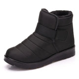 new snow Women boots waterproof winter boots women shoes solid shoes woman keep warm plush winter Large code botas