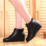 Women 2023 New Zipper Ankle Boots Women Warm Fur Casual Snow Boots Female Non Slip Comfort Short Boots Mujer