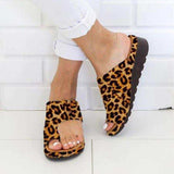 Breakj Leather Toe Toe Slippers Female Large Size