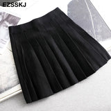 Autumn winter a-line thick short SWEATER Skirt Women good quality cute pleated mini skirt female elegant knit