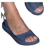 Breakj Large-Size Slippers Flat-Bottom Lady Sandals Women's Shoes Beach Slippers Sandals 43