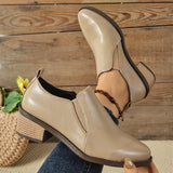 Breakj 36-43-43-Yard Women's Shoes In The Spring And Autumn Of 2025 Pointed Thick Heel Deep Mouth Single Shoes Simple Heel Heel Shoes