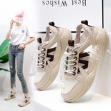 Breakj 2025 New Korean Version Ins Breathable Small White Shoes Women's Low Top Casual Platform Women's Platform Shoes