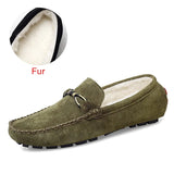 Men Casual Shoes Fashion Male Shoes Cow Suede Leather Men Loafers leisure Moccasins Slip On Men's Driving Shoes Size
