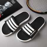 Home Slippers Soft Sole Bathroom Non-slip Indoor Shoes Flat Slides Summer Sandals Men Women Beach Outdoor Flip