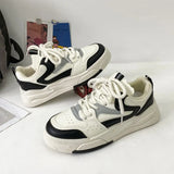 Fashion Womens Sports Shoes Street Student Casual Platform Sneakers Harajuku Comfortable Lace Up Ladies Running