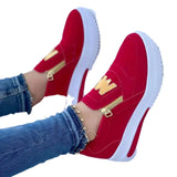 Breakj 2025 New Sports Single Shoes Women Flat Bottom One Foot Pedal Solid Pink Casual Round Head Single
