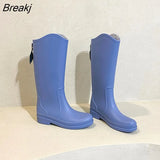 Rain Boots Women High Boots Women's Waterproof Non-slip Water Boots Wear-resistant Outer Wear Kitchen Work Rubber