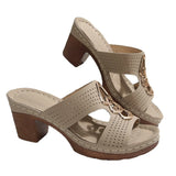 Breakj New Slope And Thick-Soled Slippers Women's Shoes Thick Heel Thick-Sed Fish Mouth Type