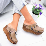 New Women Sandals Summer Platform Shoes For Woman High Heel Sandals Summer Shoes Sewing Retro Toeless