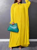 Bohemian Summer Dress 2022 VONDA Vintage Women Sundress Long Sleeve Button Up Dress Autumn Holiday Loose Long Shirt