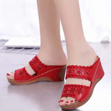 Sandals New Fashion Women Shoes Casual Lightweight Breathable Slip-on Shoes Women Wedge Platform Sneakers Sandalias