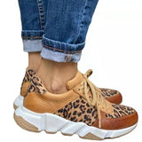 Size Women Pattern Vulcanized Shoes Women Lace Up Sneaker Women's Comfort Mesh Flat Platform Casual Footwear Ladies
