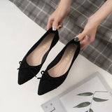 Bow-knot leopard pattern flats woman ballerina plus size 40-43 sneaker shoes women loafers pointed toe flock