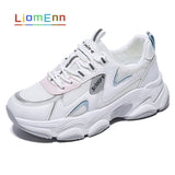 Fashion Chunky Women's Platform Sneakers Women Shoes Korean Casual Sport Shoes White Vulcanized Tennis Female Basket