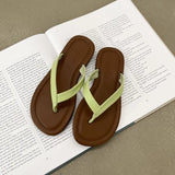 Breakj 2023 New Korean Version Of Flip-Flops Web Celebrity Ins Niche Fashion Flat Sandals Women's