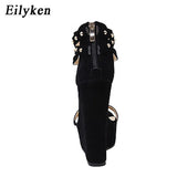 2022 New Gladiator Women Sandals High Heels Fashion Sandals Chain Platform Wedges shoes For