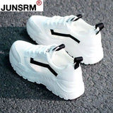 Fashion Women's Shoes Comfortable Breathable Mesh Casual Shoes Autumn Women's Lace-up Non-slip Wear-resistant