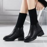 Martin Boots Women's English Style Velvet Rice White Wool Mouth Flat-Soled Short Boots Women's Anti-Skid Thick-Soled Warm Cotton