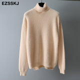 autumn winter oversize turtlenect thick wool cashmere sweater pullovers women long sleeve female casual big sweater