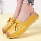 Shoes New Spring Autumn Genuine Leather Women Loafers Flats Female Moccasins Shoe Slip On Women's Loafers Large